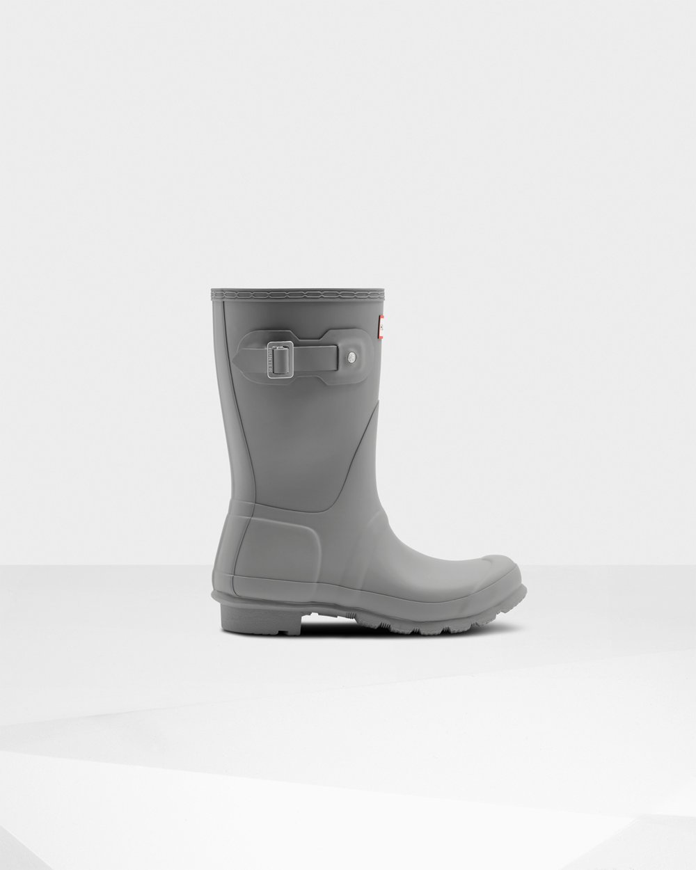 Womens Short Rain Boots - Hunter Original (02GCOUFWR) - Grey